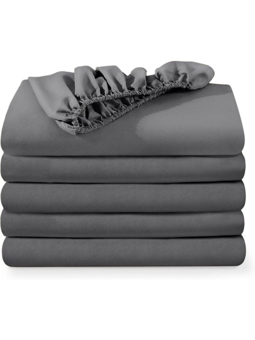 Ultra-Soft 1800 Thread Count Fitted Sheets - 5-Pack, Deep Pocket, Wrinkle